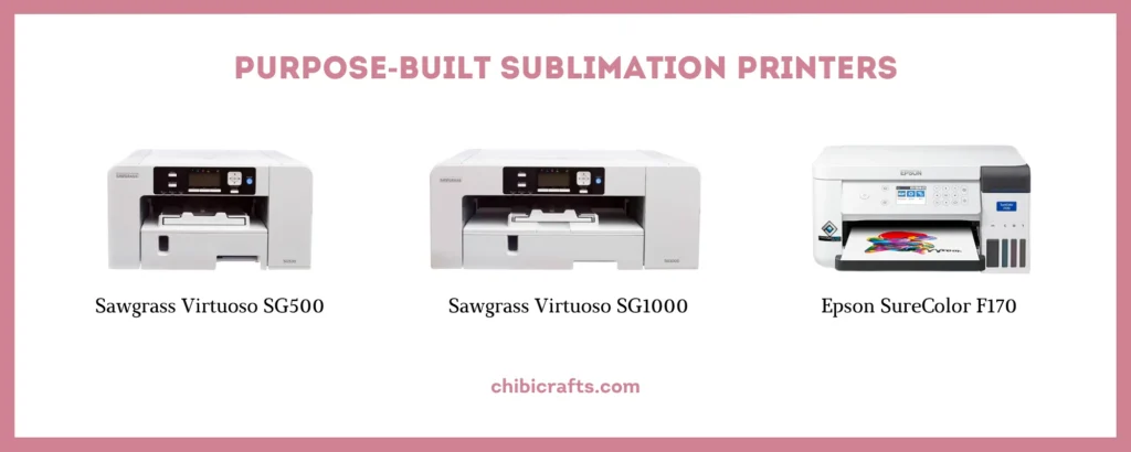 Purpose built sublimation printers